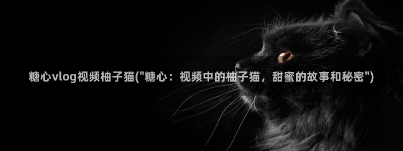 糖心视频vlog黄版:糖心vlog视频柚